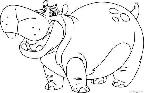 beshte hippo coloring page printable