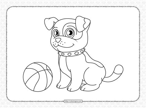 printable dog coloring sheet