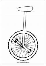 Unicycle Coloring Line Arts Sheet Pages Miscellaneous Clipart Border Clip Web Decorative Megaworkbook Borders Stencil Designs Sheets Template sketch template