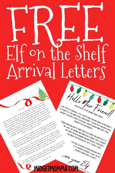 printable elf   shelf arrival ideas