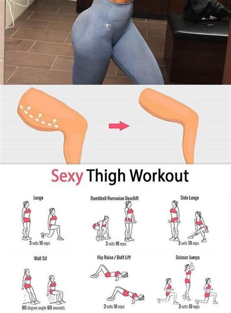 Sexy Thigh Workout Thigh Workouts At Home Bodyweight Workout Body