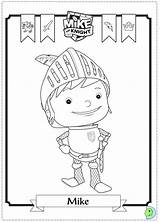 Dinokids Mike Coloring Knight Close sketch template