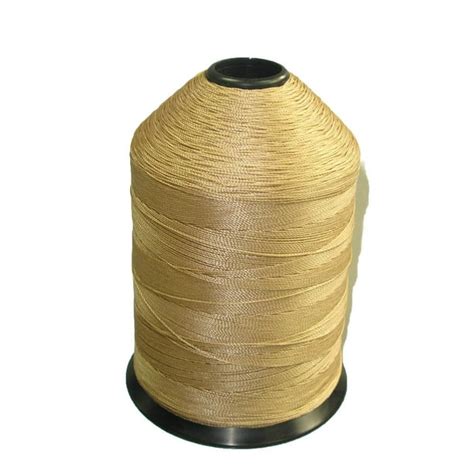 beige premium bonded nylon sewing thread  tex  lb  yards