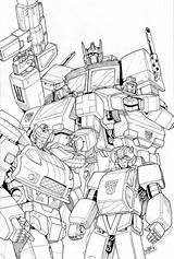 Transformers Optimus Autobots Colorir Beamer Transformer Ausmalbilder Desenhos Magnus Lineart sketch template