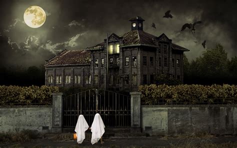 halloween scary house wallpapers hd wallpapers id