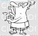 Clip Spraying Deodorant Outline Illustration Cartoon Man Rf Royalty Toonaday sketch template