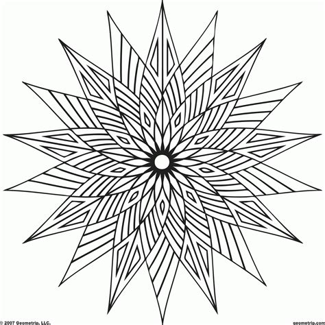 simple geometric coloring pages coloring home