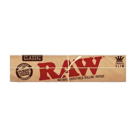 Premium Branded Raw Classic Unrefined King Size Slim Natural Rolling