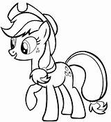 Applejack Little Colouring Drawing Twilight Dash Bubakids sketch template