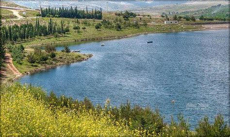 lebanon west bekaa lake araoun park   dam  upper