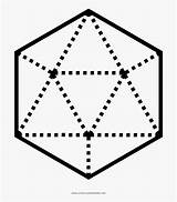Icosahedron Kindpng sketch template