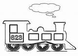 Train Steam Drawing Kids Coloring Netart Color sketch template