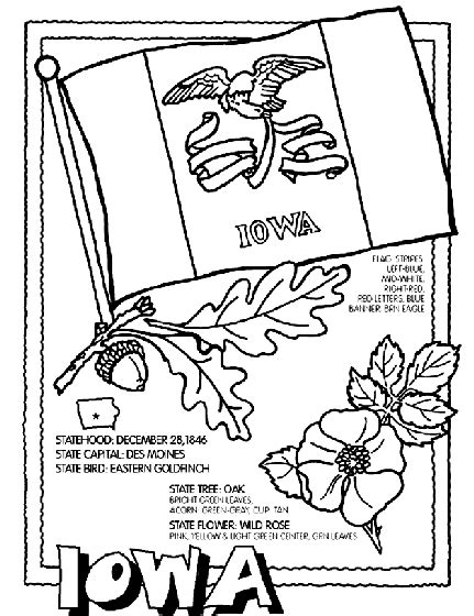 iowa coloring page flag coloring pages coloring pages state flags
