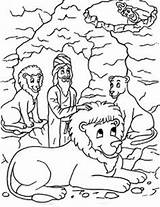 Lions Mewarnai Cerita Gambar Singa Minggu Gua Alkitab Lion Preschool Leones Foso Daud Sabbath Ceria sketch template