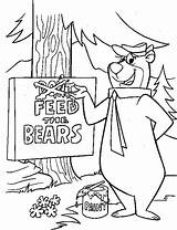 Yogi Bear Coloring Pages sketch template