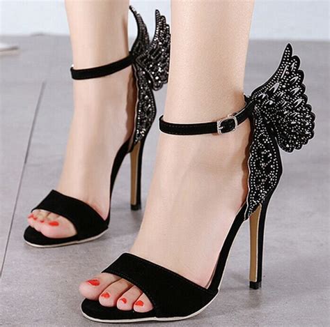 Size 4~9 Fashion Butterfly High Heels Women Pumps 2016 Thin Heels Sexy