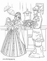 Coloring Anna Frozen Pages Kristoff Fever Disney Store Colouring Talking Printable Print Sheet Meets Her Color Princess He Find Sister sketch template