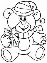 Coloriage Nounours Colorier Coloriages Peluches Oursons Dessin Ange Déguisé Noël Ours sketch template