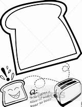Bread Slice Drawing Toast Cartoon Coloring Clipart Musthavemenus Template Toasted Pages Clip Description Holiday Clipartmag Sheet sketch template