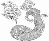 Medusa Draw sketch template
