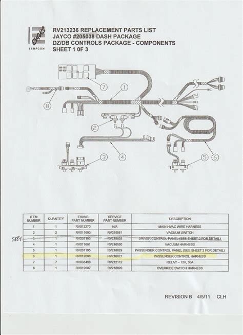 spec sheets evans tempcon replacement part diagrams