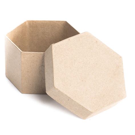 hexagon paper mache box gift packaging party supplies party