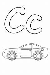 Letter Coloring Pages Printable Car Alphabet Drawing Kids Print Colouring Sheets Clipart Kindergarten Library Popular Coloringtop sketch template