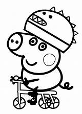 Pig Coloring Peppa George Pages Printable Print Anywhere Won Find Size sketch template