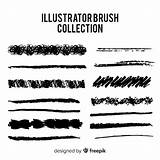 Illustrator Brush Vector Freepik Collection sketch template