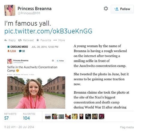 Teen Breanna Mitchell Criticised For Smiling Selfie At Auschwitz