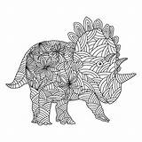 Dinosaur Herbivore Stylized sketch template