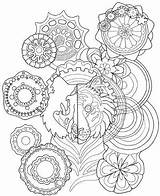 Mandala Tiger Coloring Pages Getcolorings Adults sketch template