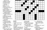 Crossword Puzzles Printable Tv Show Contest Matt Weekly Gaffney Medium sketch template