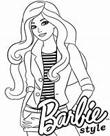 Barbie Coloring Pages Princess Colouring Color Printable Print Girls Disney Choose Board Frozen sketch template
