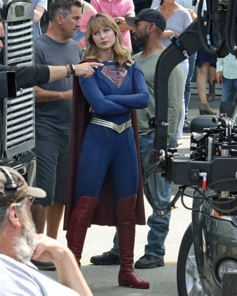 Melissa Benoist On The Set Of ‘supergirl’ In Vancouver