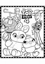 Coloring Toy Story Pages Pixar Disney Forky Kids Print sketch template