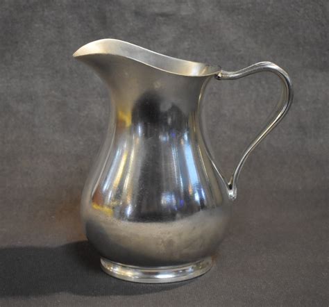 wwii era reed  barton  navy silver soldered  oz milk pitcher