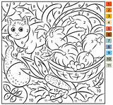 Number Color Autumn Coloring October Pages Nicole Florian Created Friday sketch template