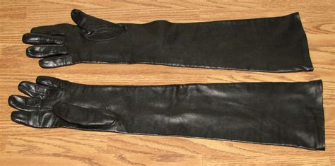 ebay leather vintage long black leather gloves  nordstrom