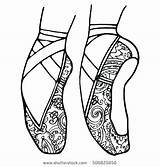 Coloring Pages Ballet Dancer Dance Shoes Nike Jazz Ballerina Logo Hula Nutcracker Drawing Shoe Colouring Slippers Pointe Getcolorings Getdrawings Moms sketch template