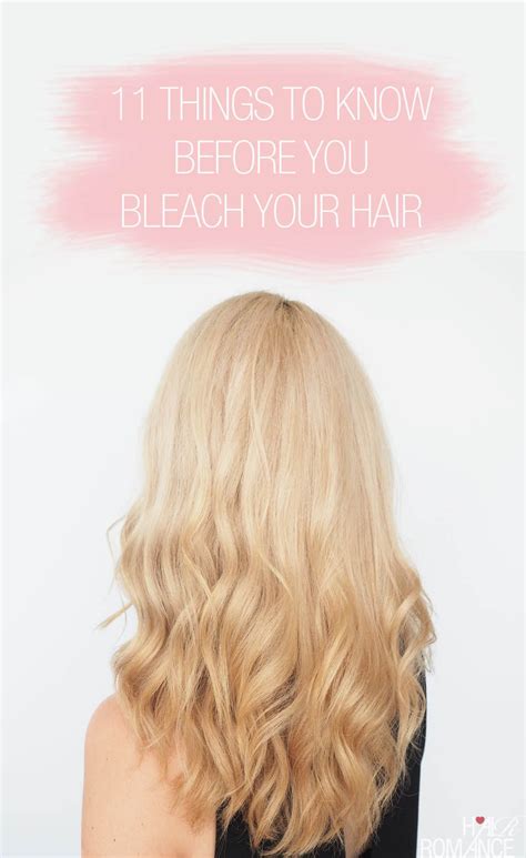 11 things to know before you bleach your hair bleaching