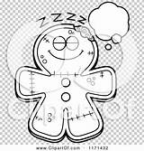 Dreaming Gingerbread Outlined Cory Thoman sketch template