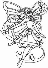 Fairy Coloring sketch template