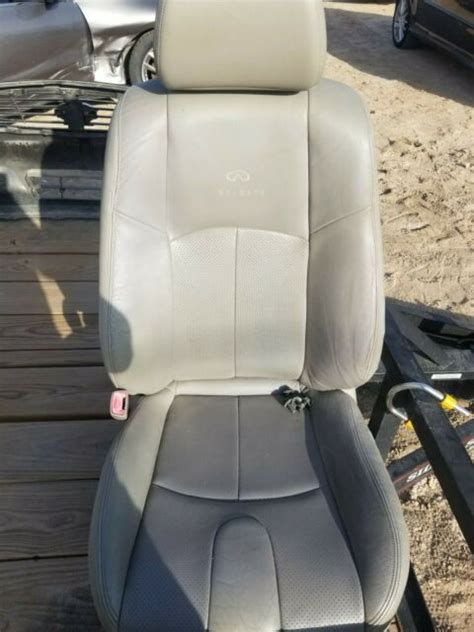 infiniti  coupe front driver seat complete leather  working electric ebay