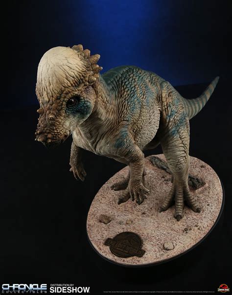 jurassic park pachycephalosaurus statue by chronicle collect sideshow