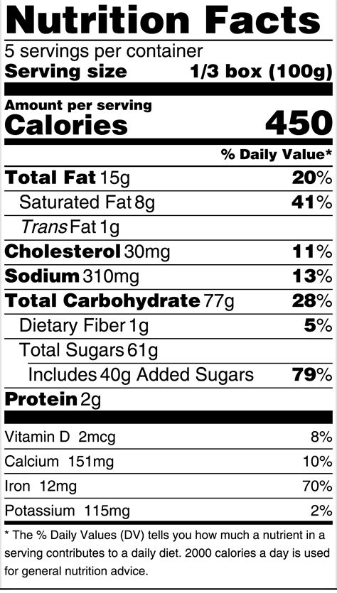nutrition fact label generator label design ideas