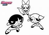 Network Cartoon Coloring Pages Worksheets Powerpuff Girls sketch template
