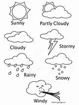 Weather Coloring Pages Preschool sketch template