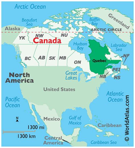 map canada quebec  map update