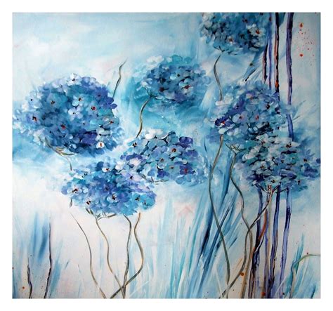acrylmalerei blueten malen painting flowers tutorial blumen malen